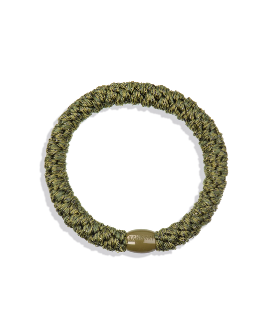 Goma de pelo KKNEKKI bottle green glitter