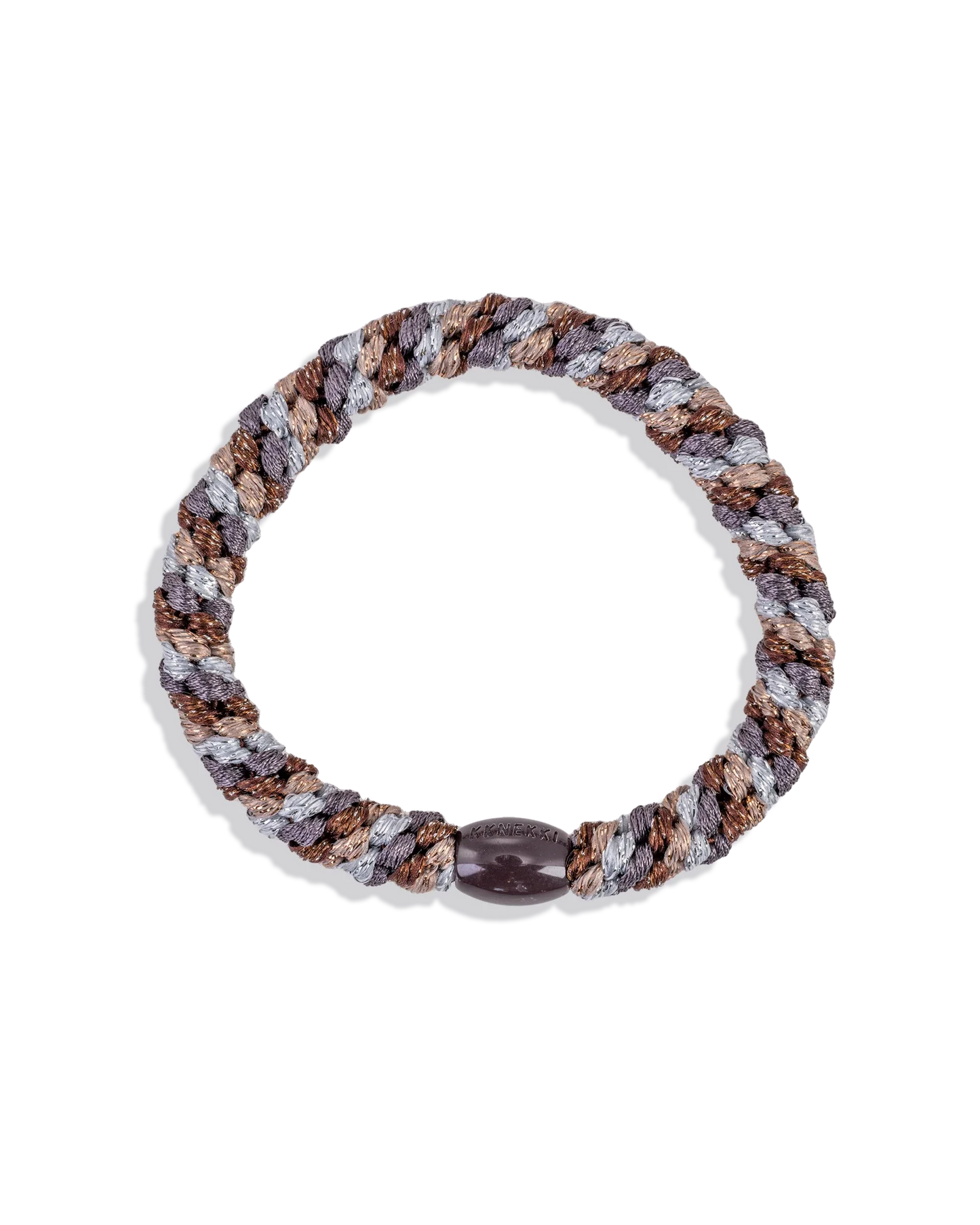 Goma de pelo KKNEKKI mix brown silver glitter