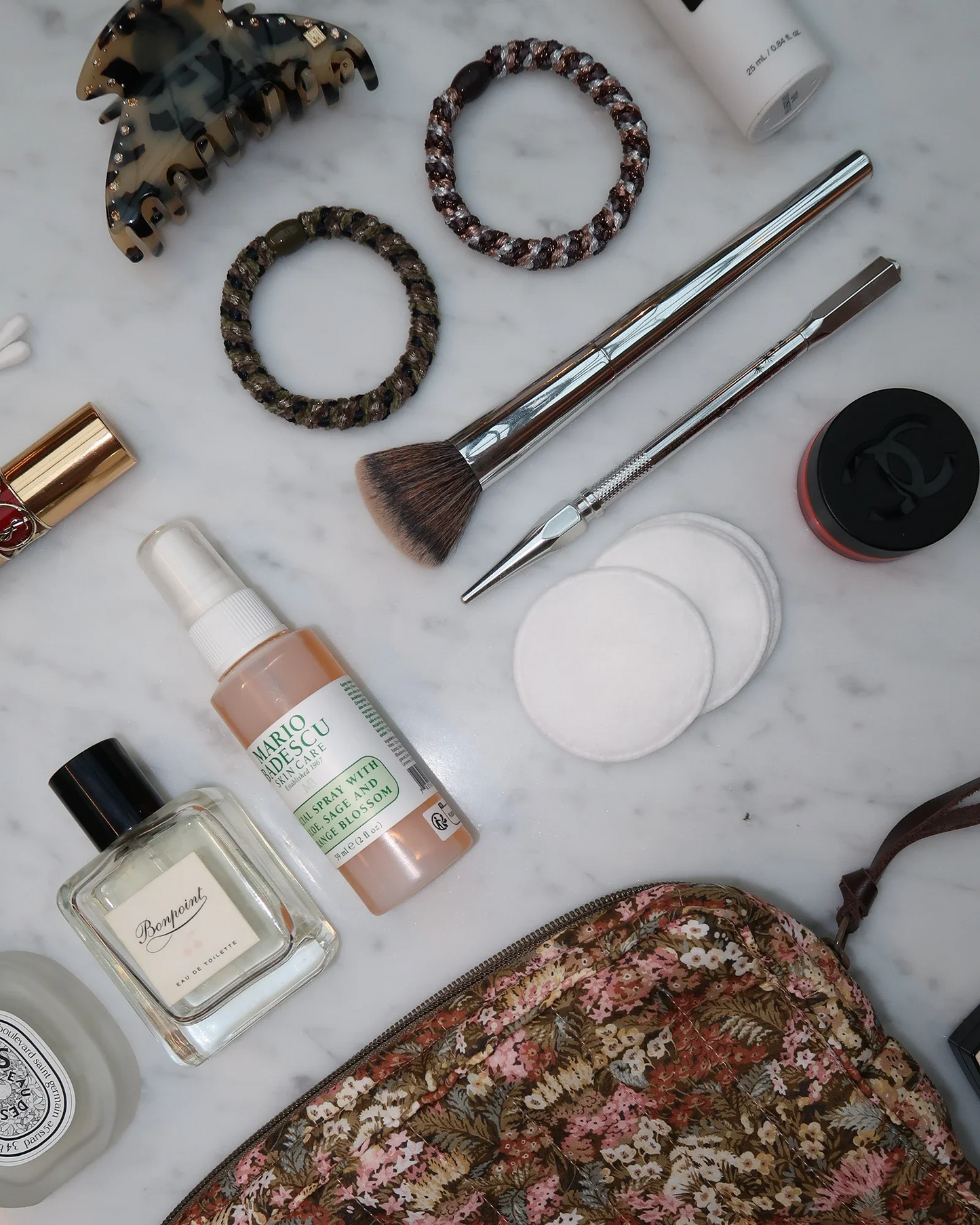 Goma de pelo KKNEKKI mix brown silver glitter