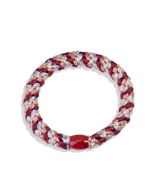 Goma de pelo KKNEKKI mix lavender-bordeaux glitter