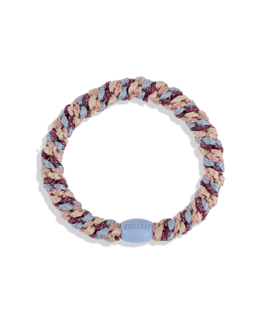 Goma de pelo KKNEKKI mix light blue grape glitter