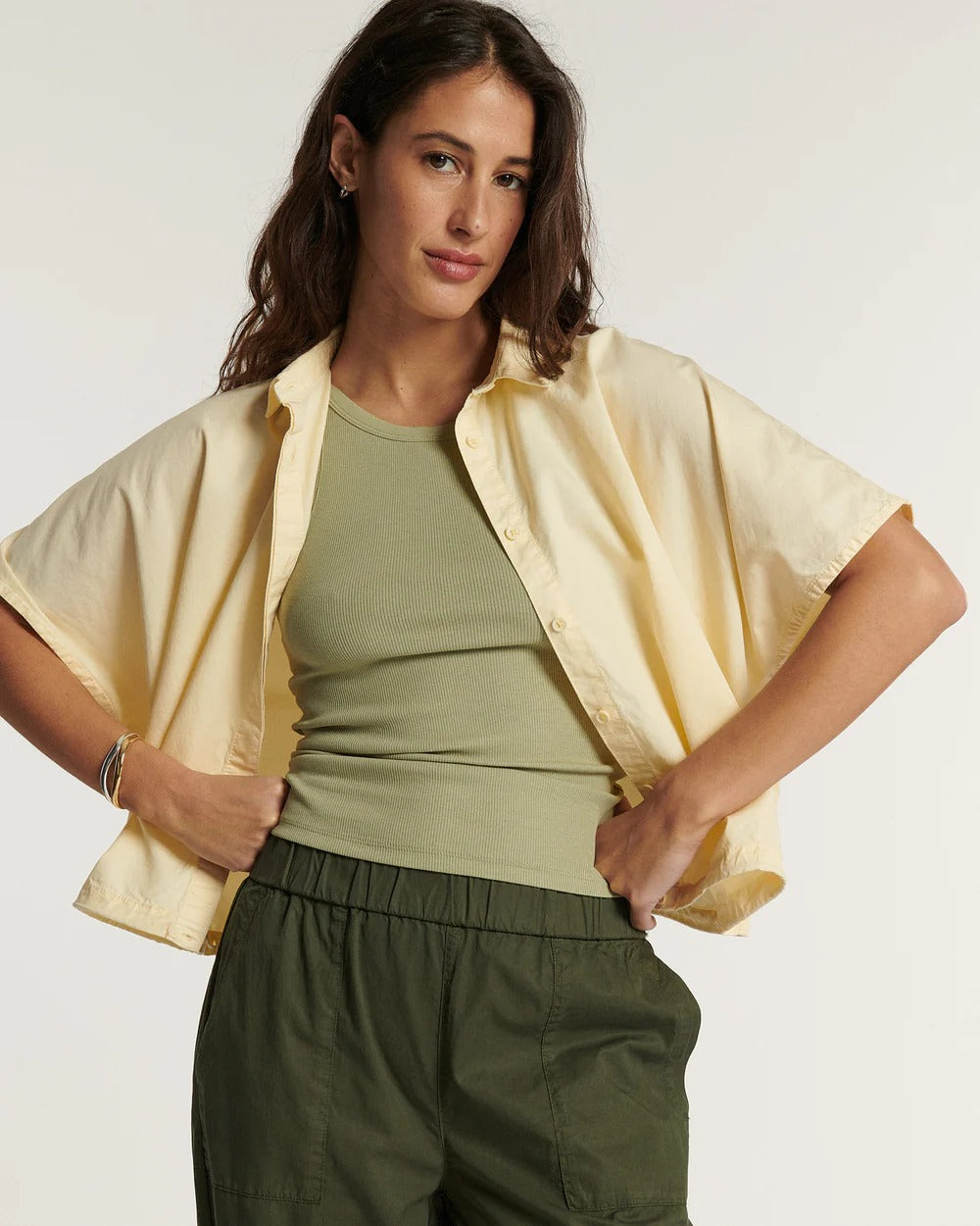 Pantalón popelin kaki DONTA