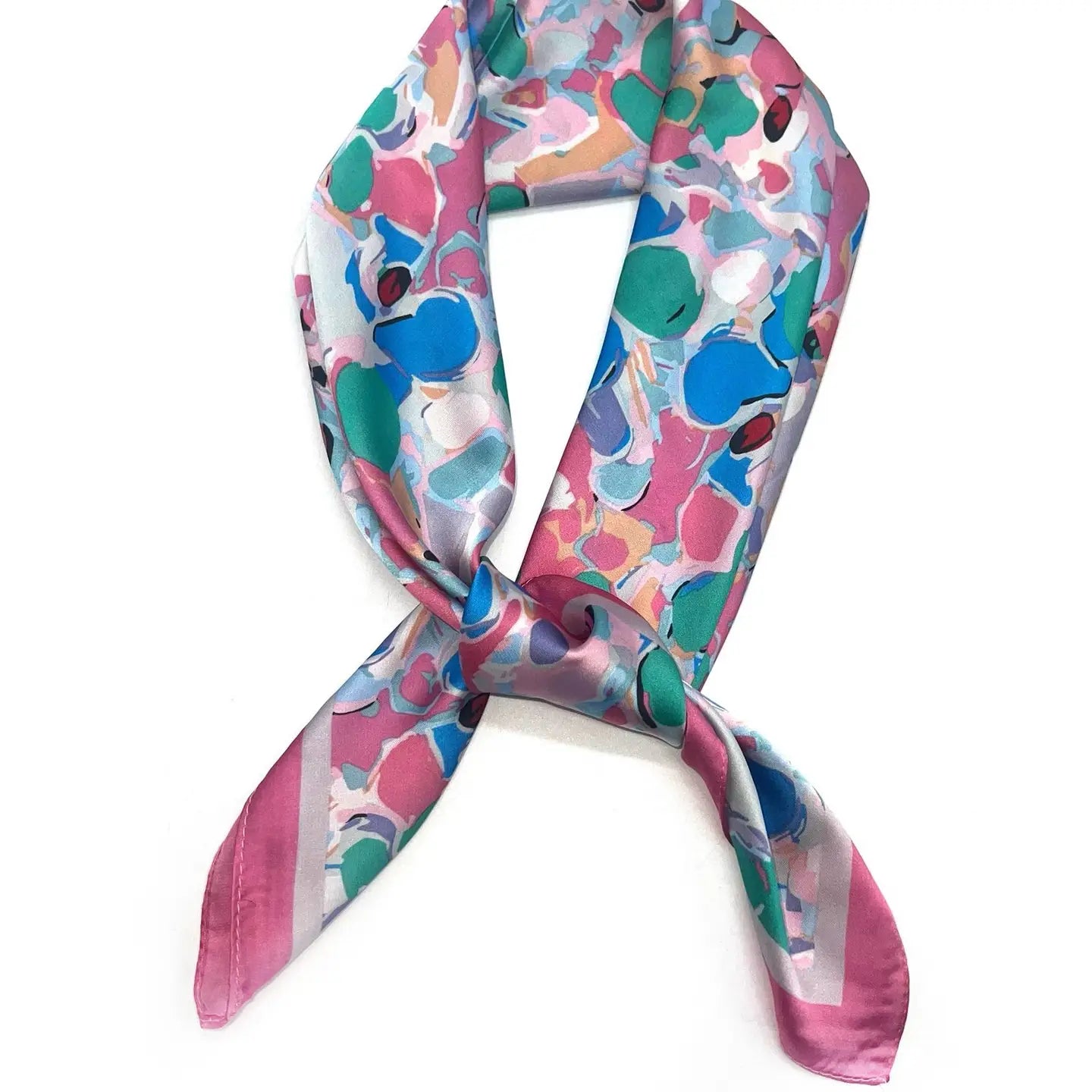 Pañuelo abstracto DORIAN rosa