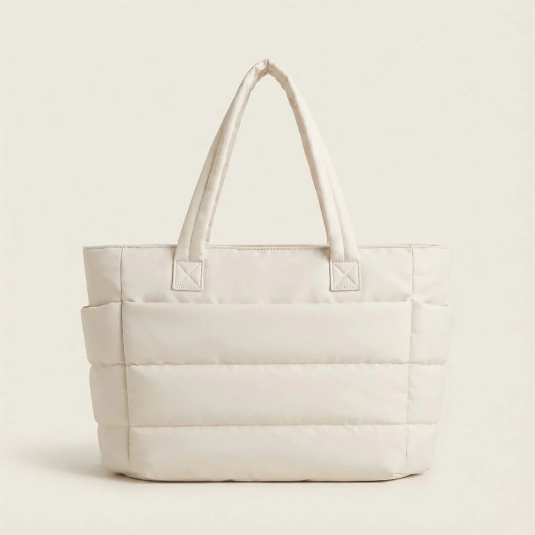 Bolso acolchado PUFFIE LUMARA BAGS crudo