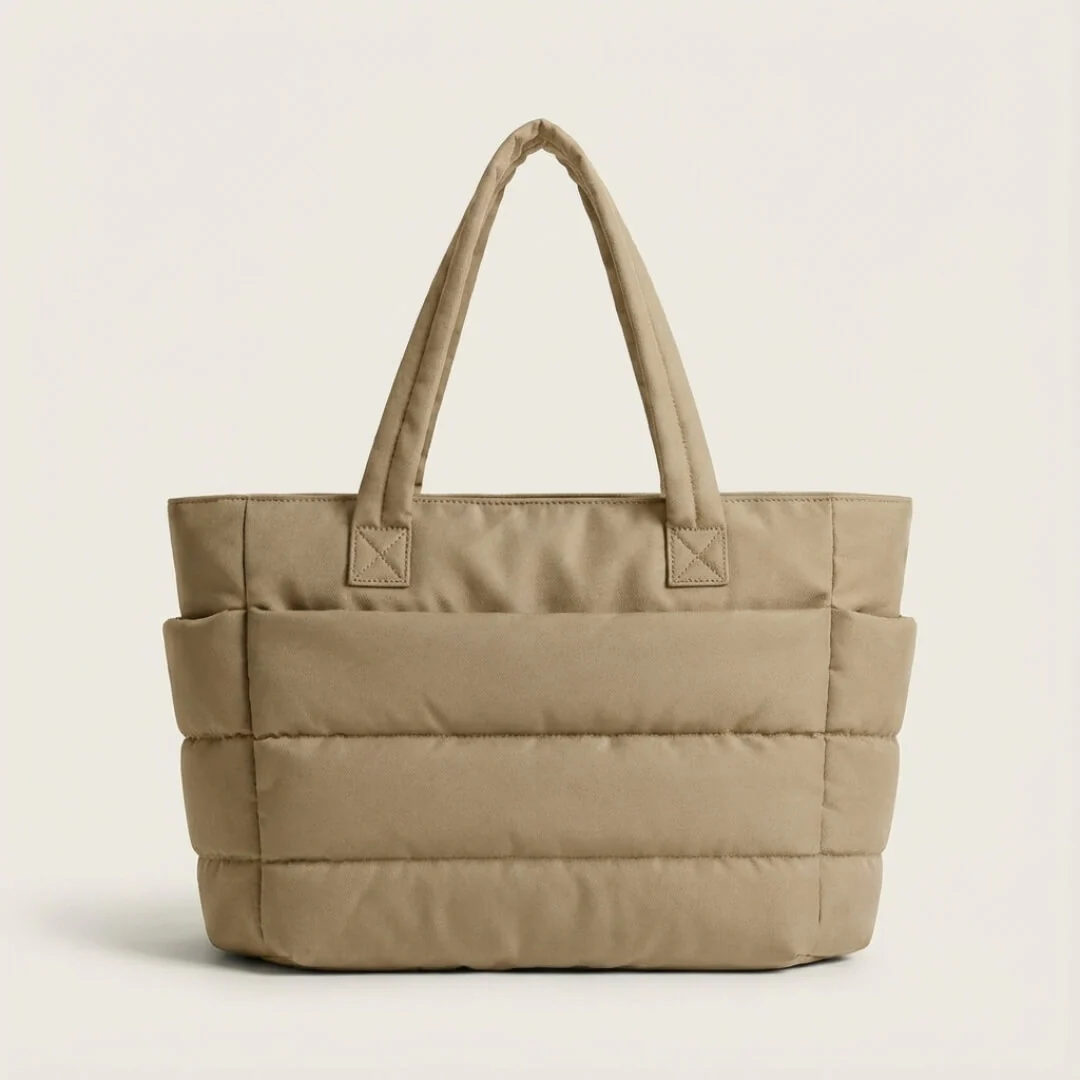 Bolso acolchado PUFFIE LUMARA BAGS kaki