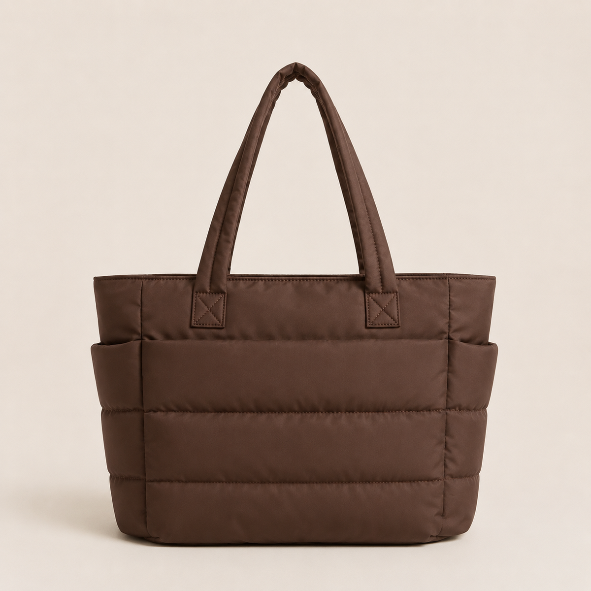 Bolso acolchado PUFFIE LUMARA BAGS chocolate