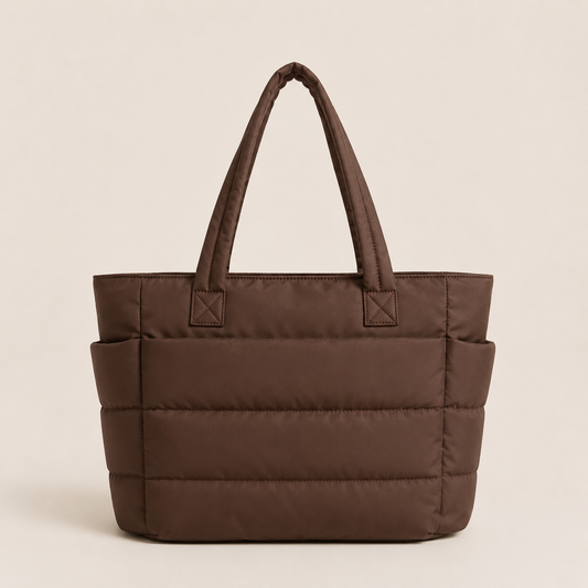 Bolso acolchado PUFFIE LUMARA BAGS chocolate