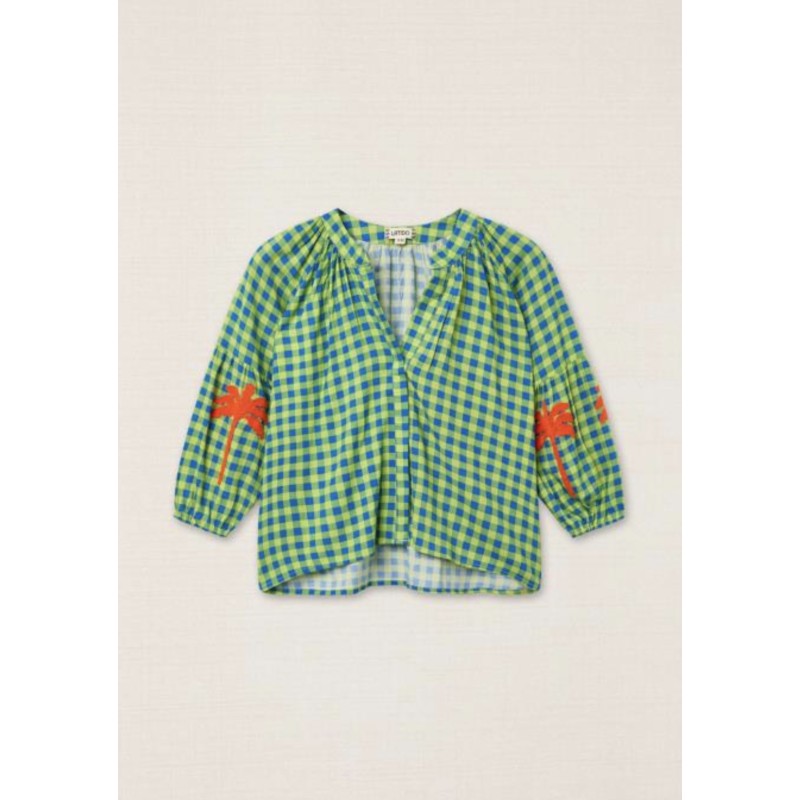 Blusa vichy verde LAURA