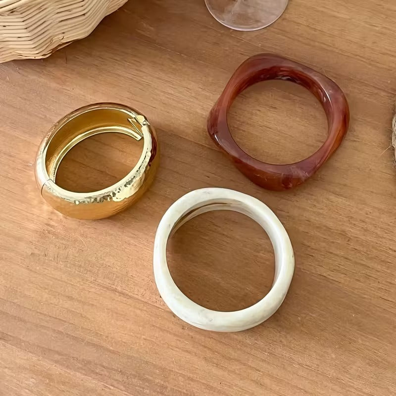 Set pulseras anchas boho RETRO