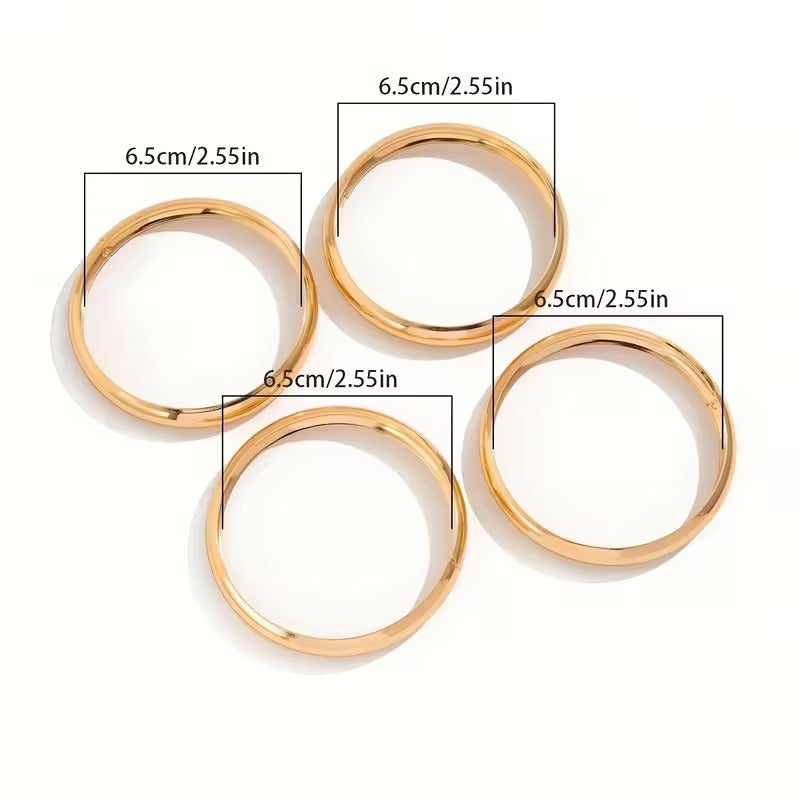 Set de 4 pulseras de aro BALIAE