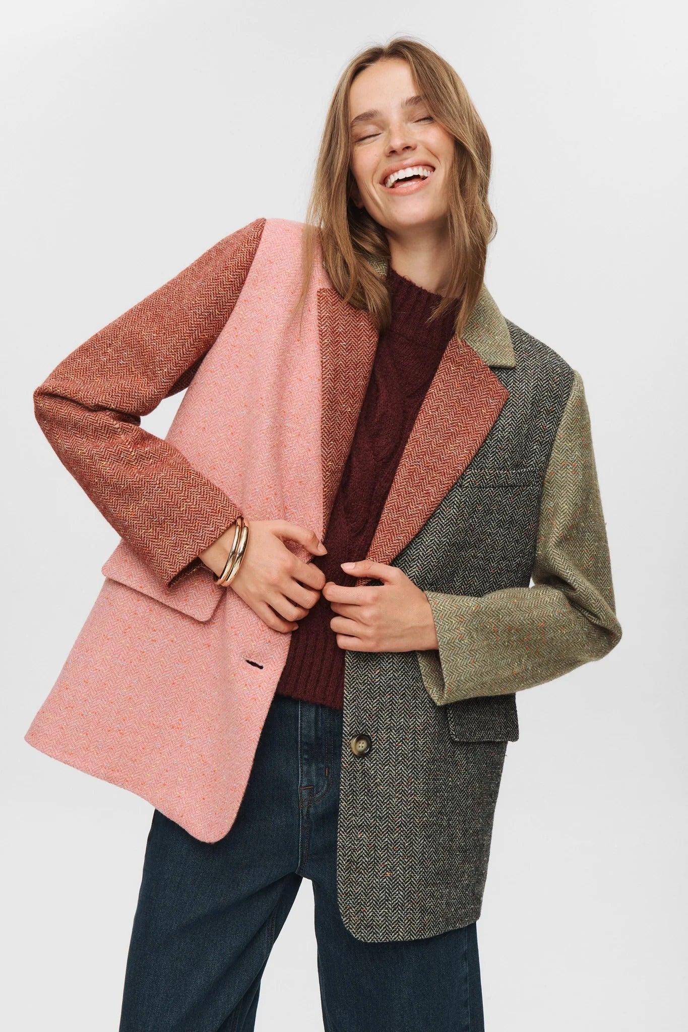 Blazer tweed multicolor CAVIAR