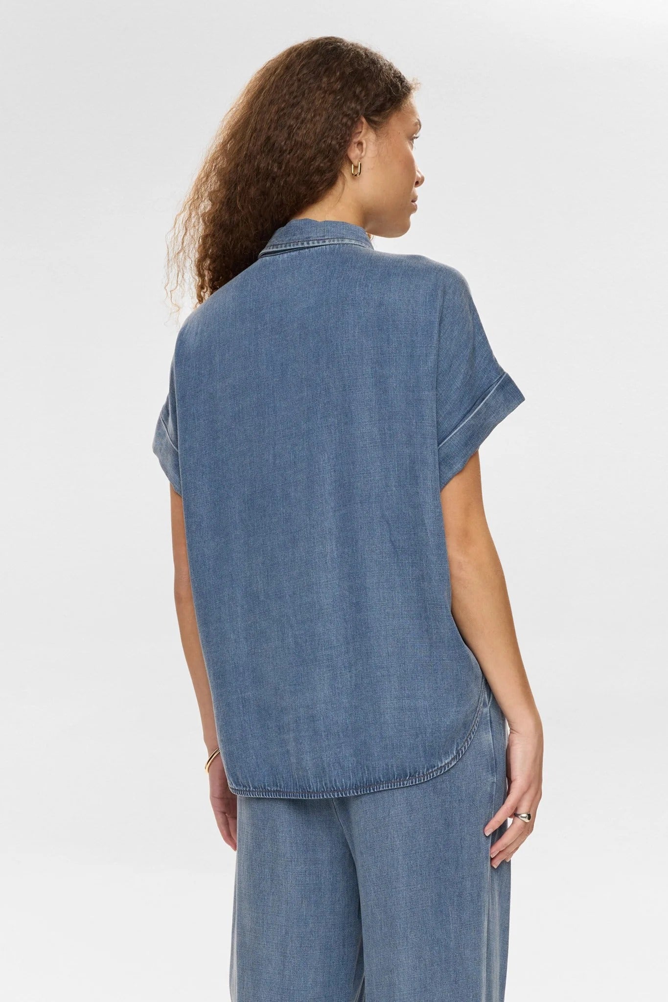 Camisa efecto denim DELIDA