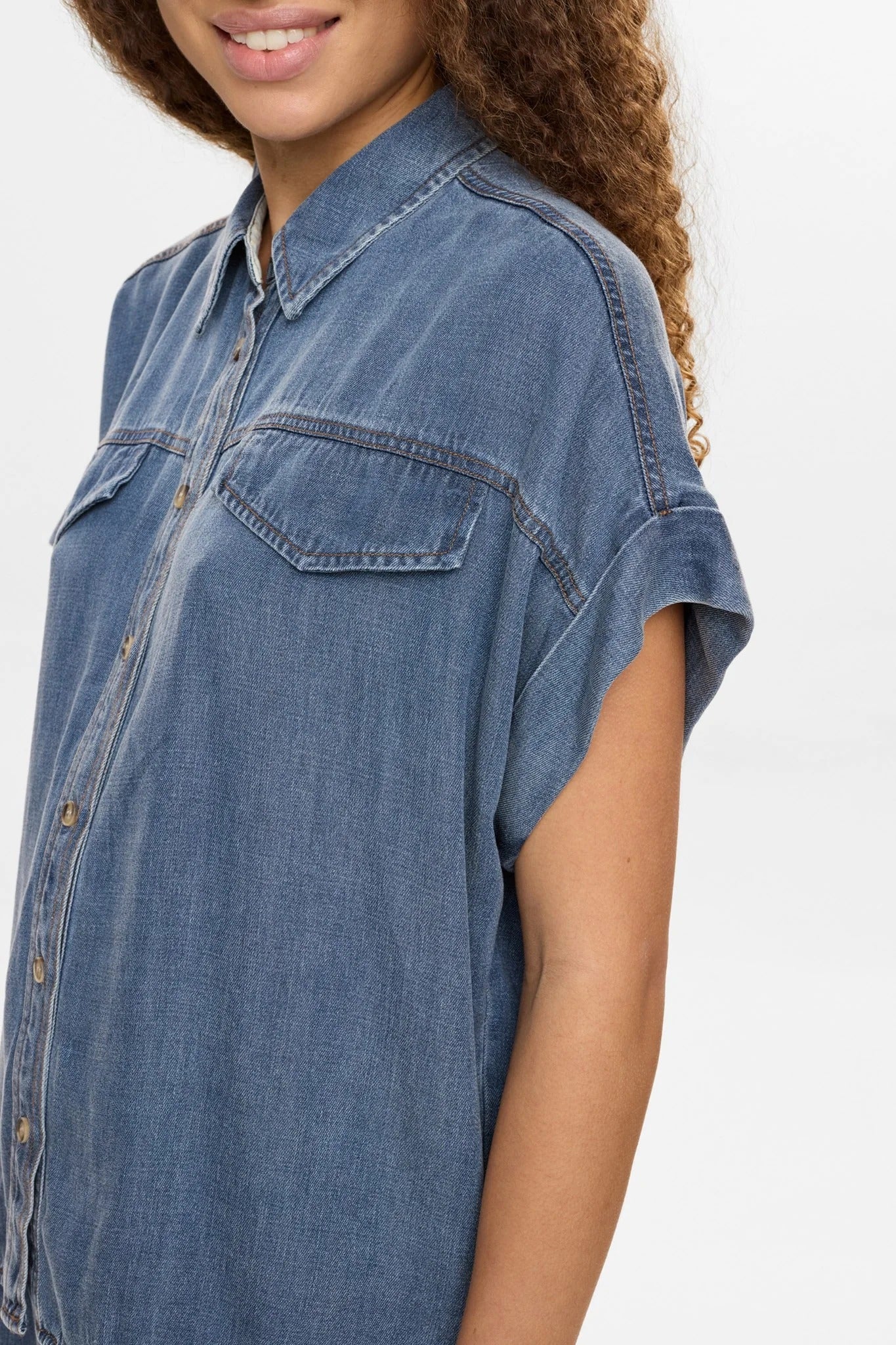 Camisa efecto denim DELIDA