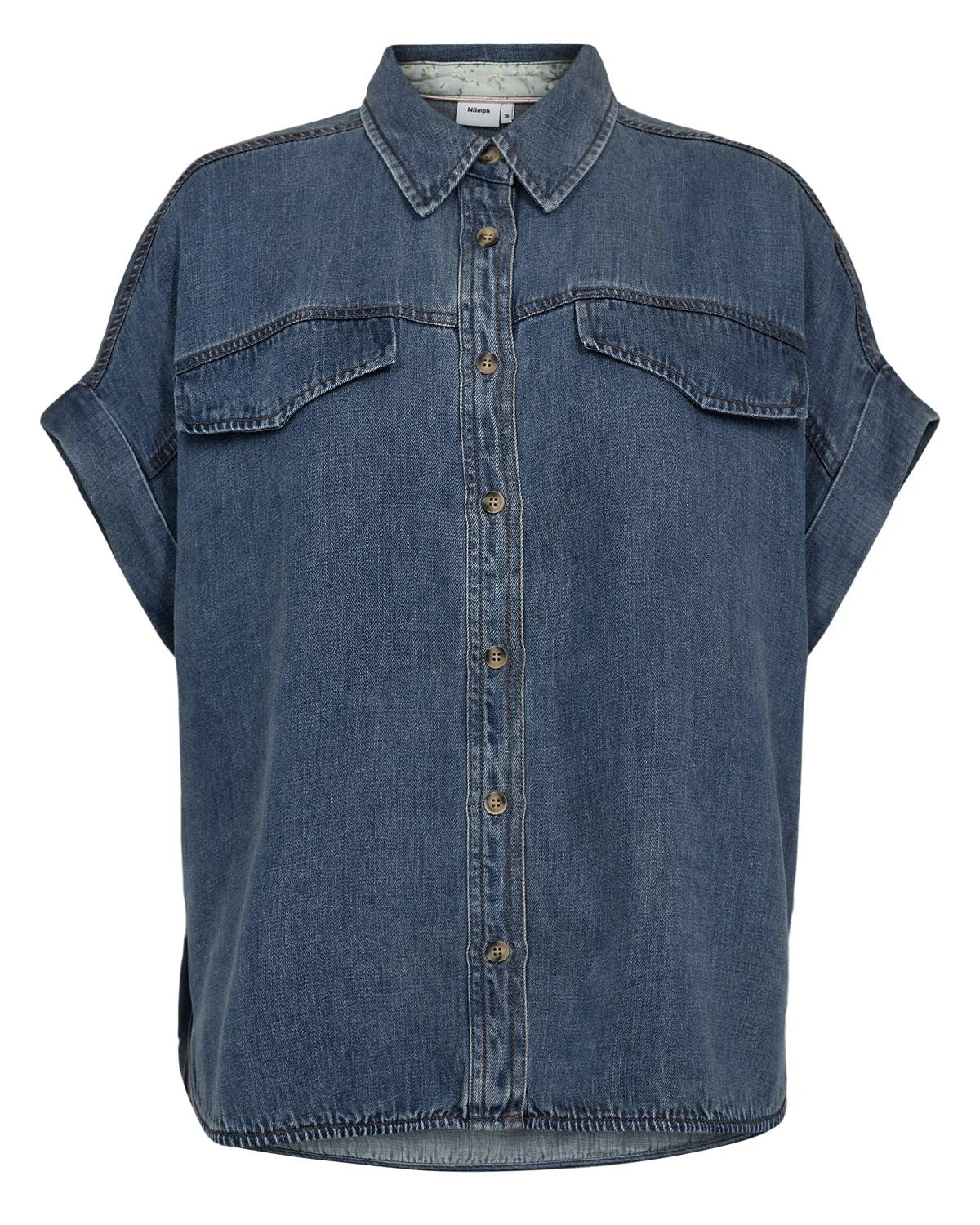 Camisa efecto denim DELIDA