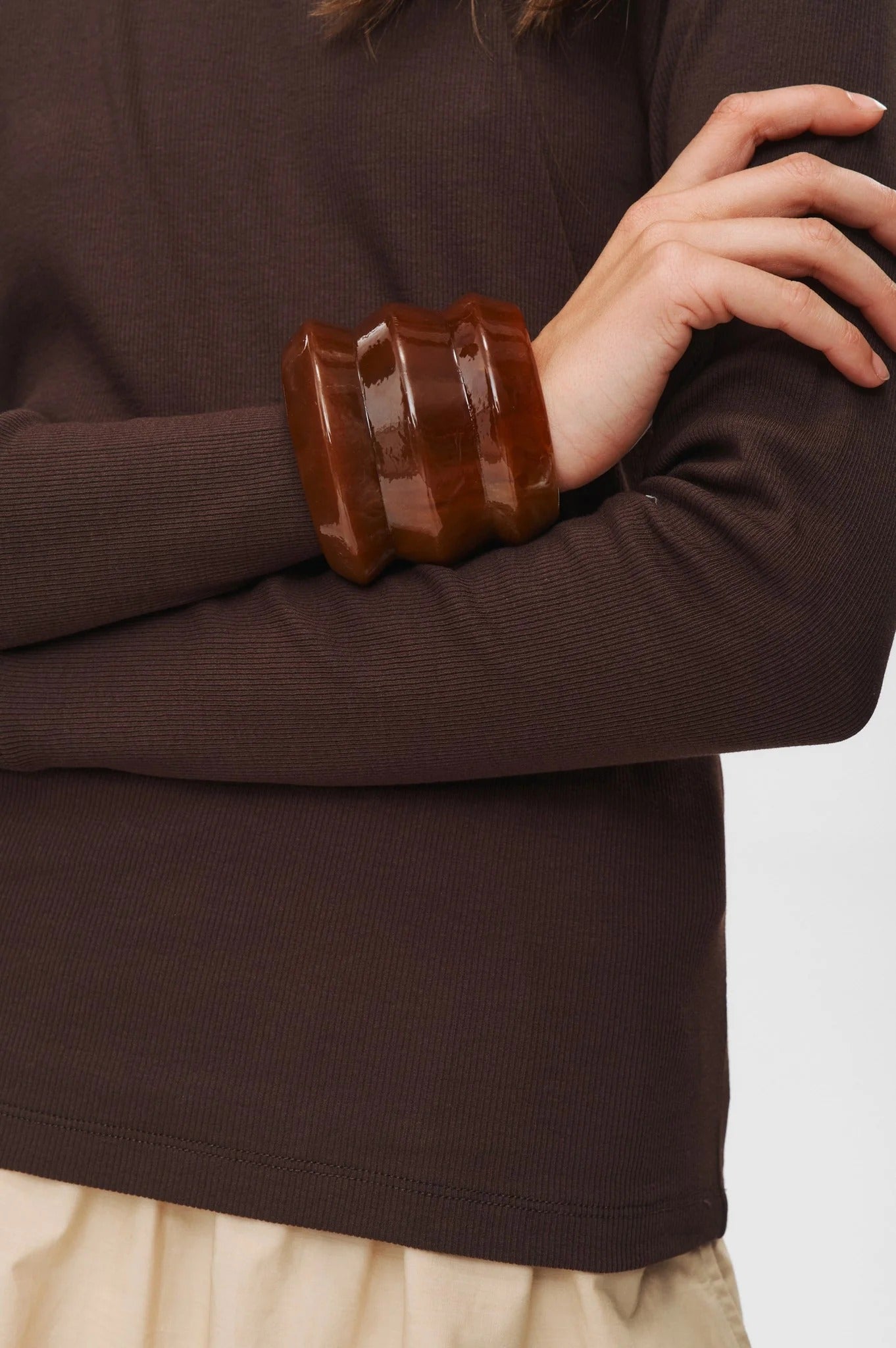 Camiseta canalé fino RINNA (línea PREMIUM)