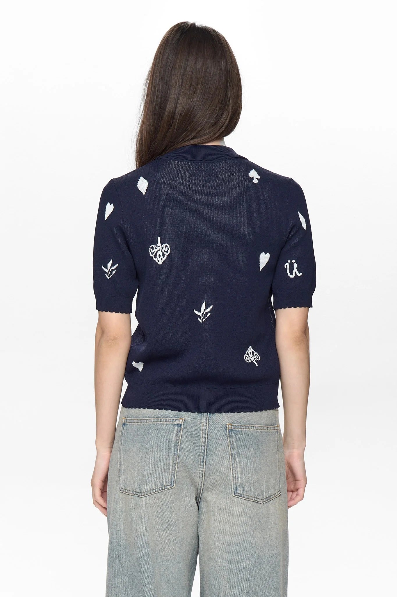 Cárdigan de punto en jacquard DALITTA