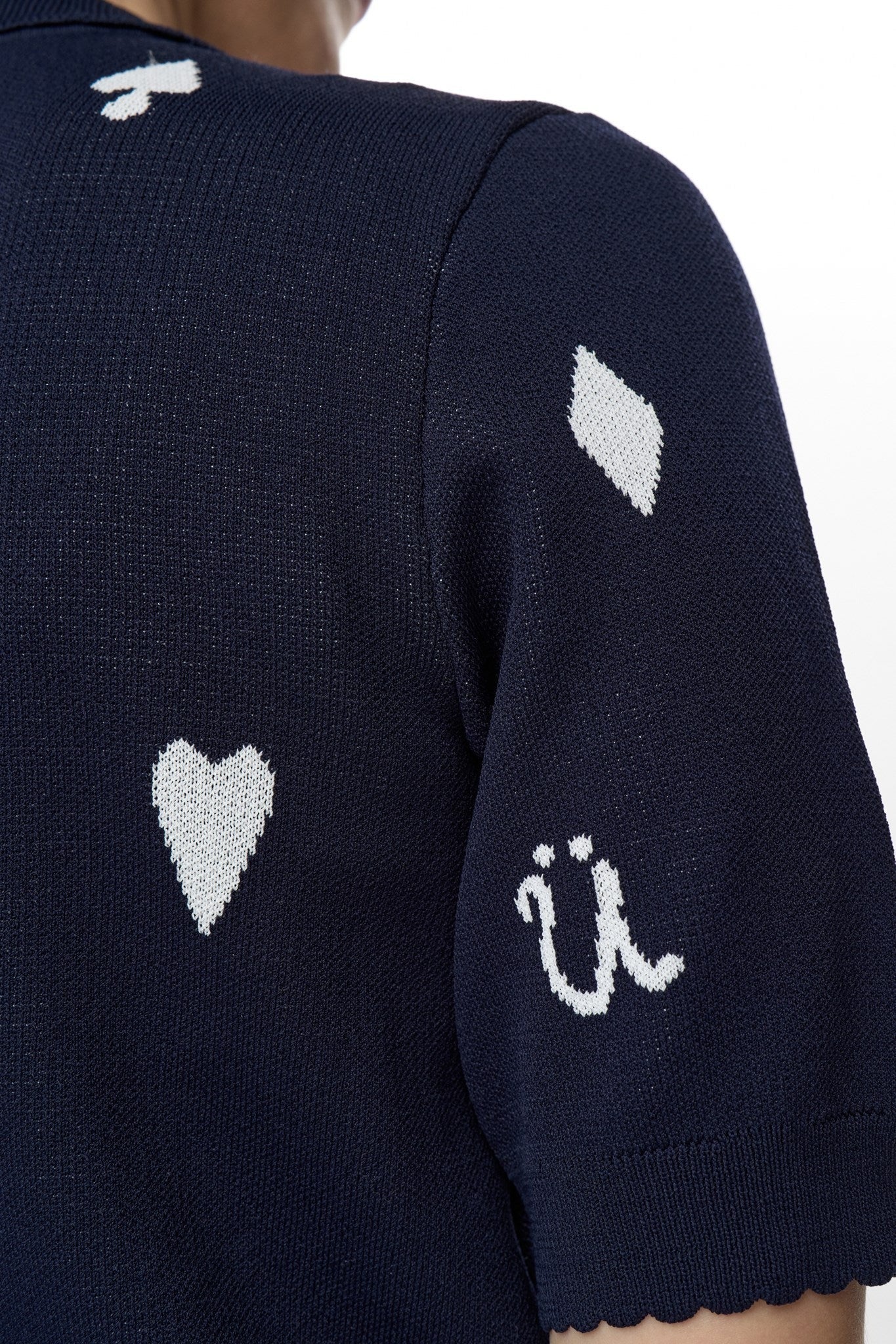 Cárdigan de punto en jacquard DALITTA
