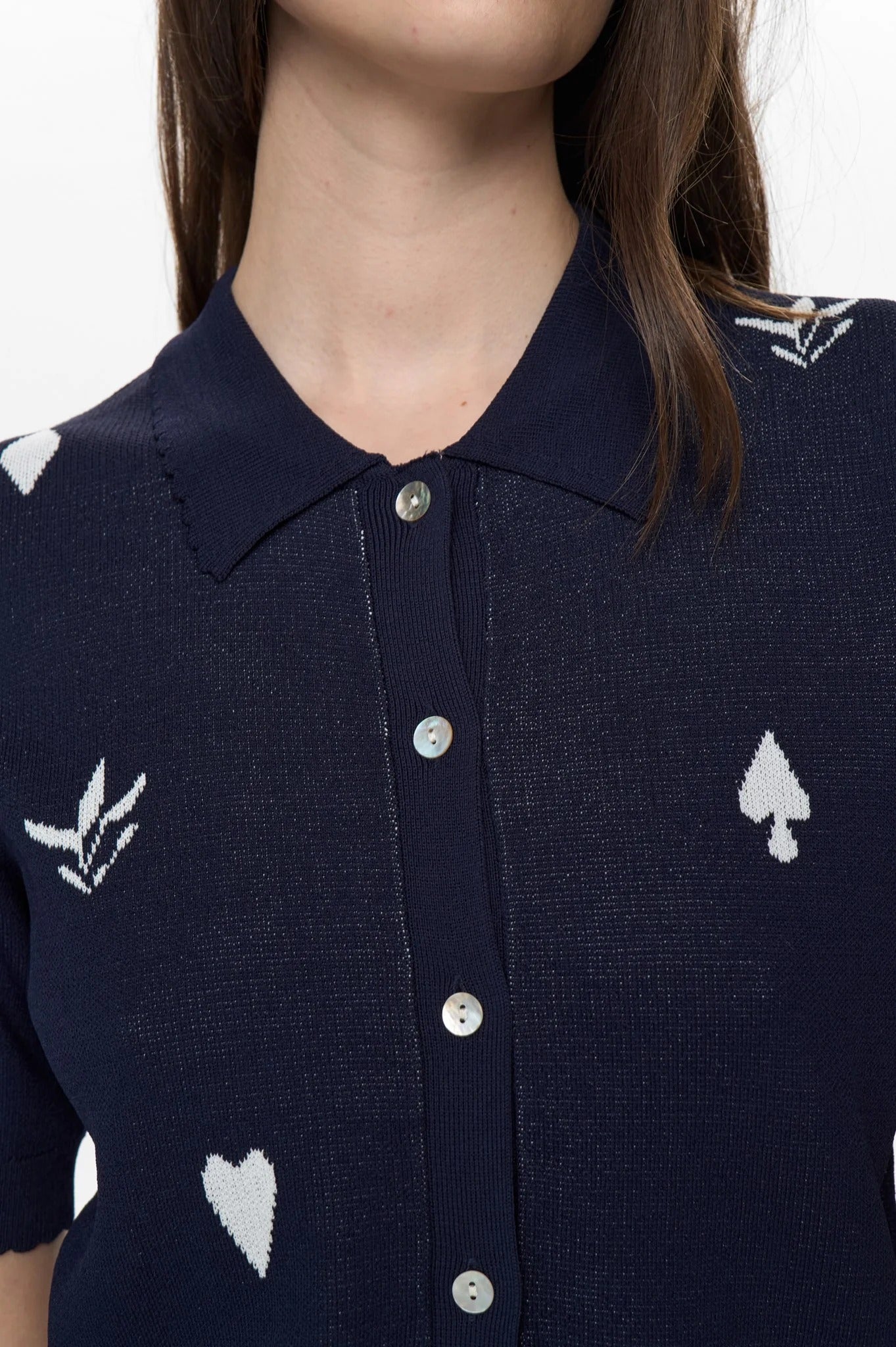 Cárdigan de punto en jacquard DALITTA