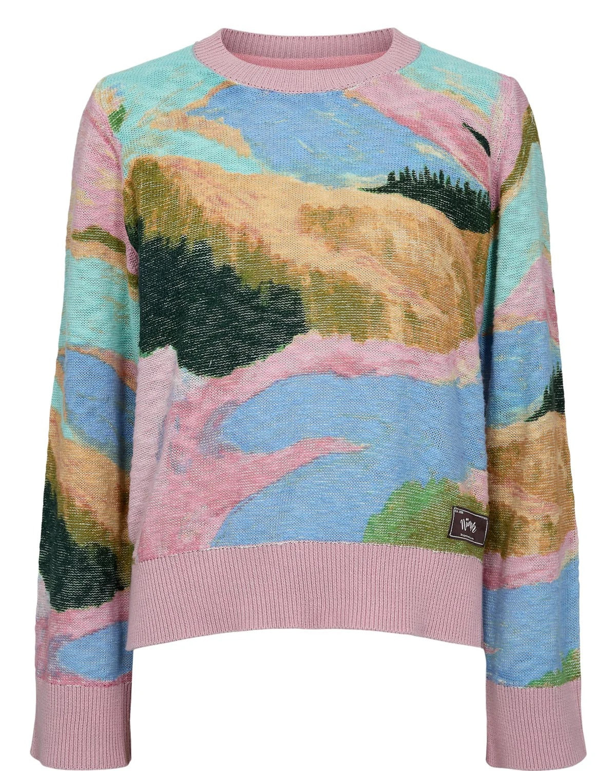 Jersey estampado paisaje rosado DEADOW