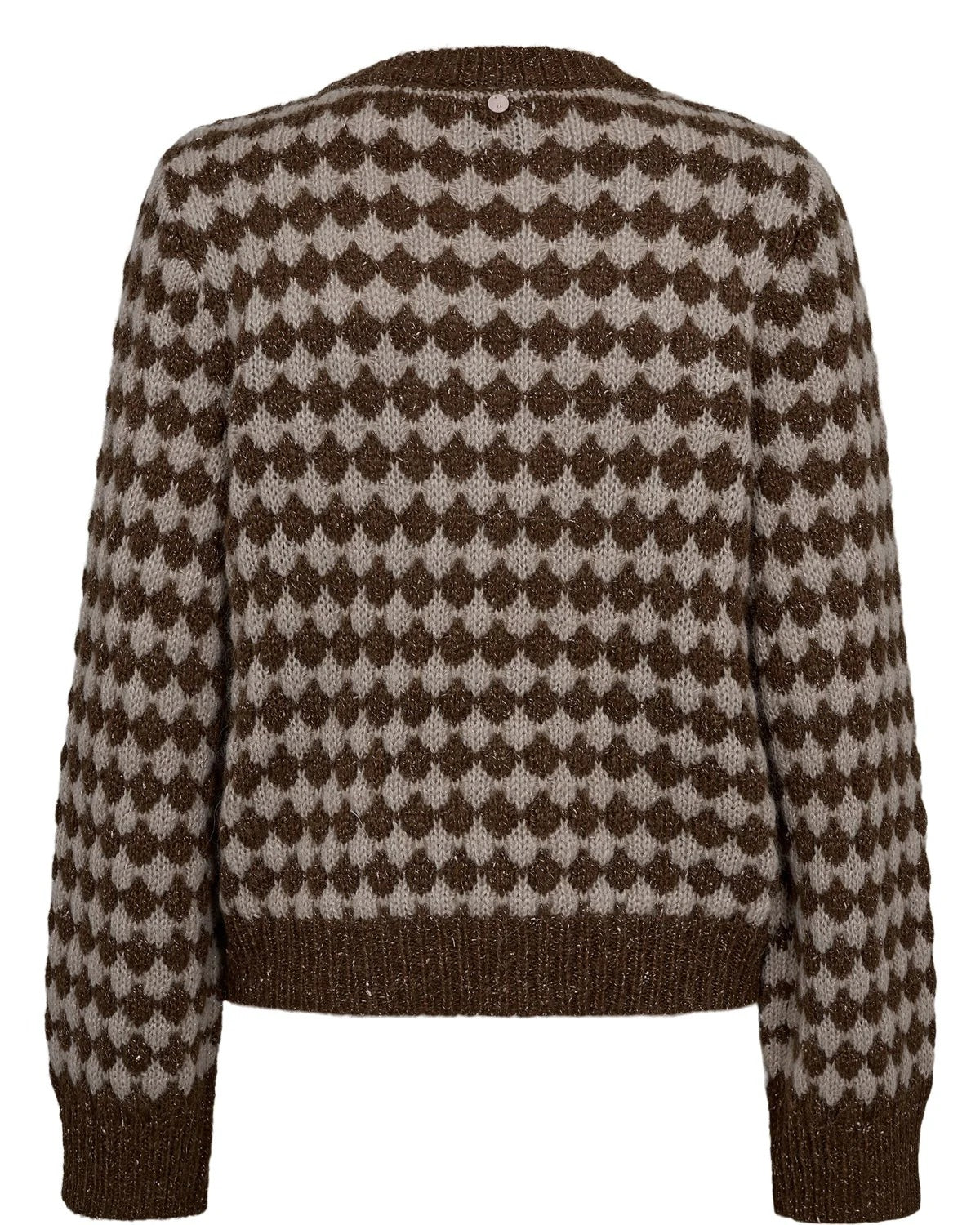 Jersey geométrico marrón BILMA