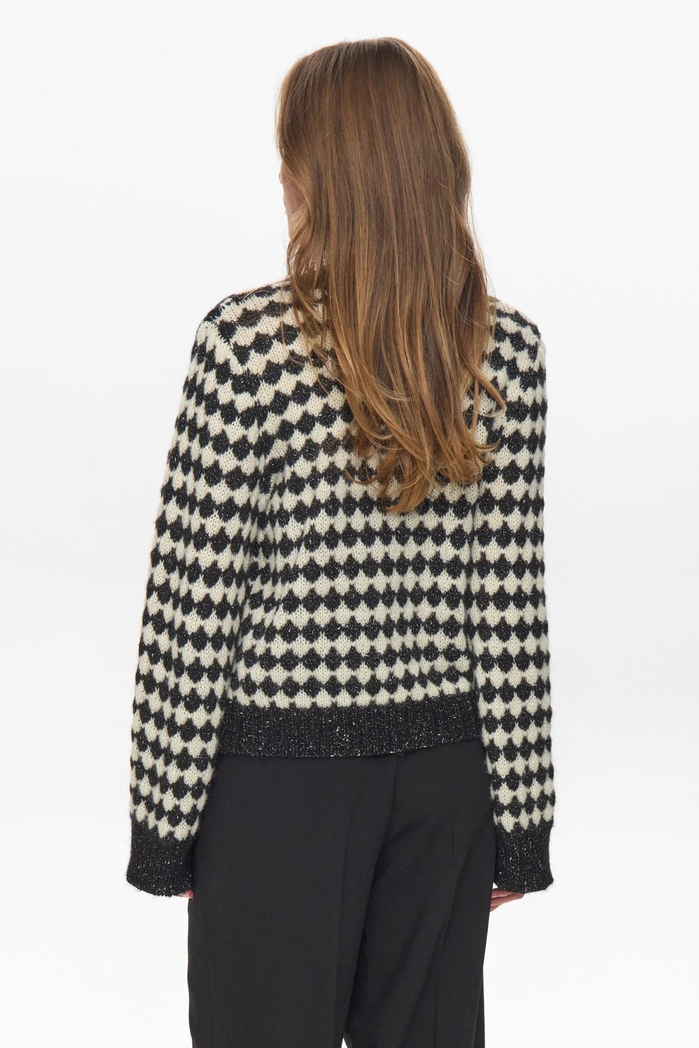 Jersey geométrico negro BILMA