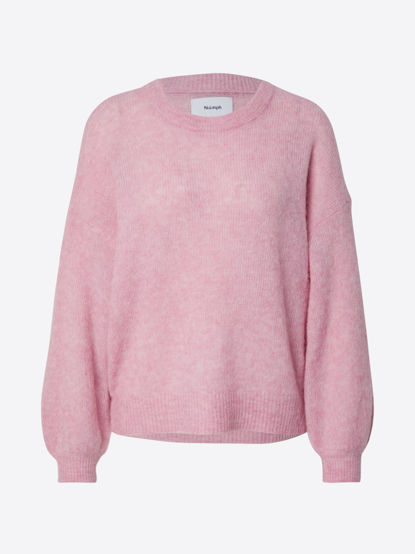 Jersey rosa mélange cuello redondo BASIA