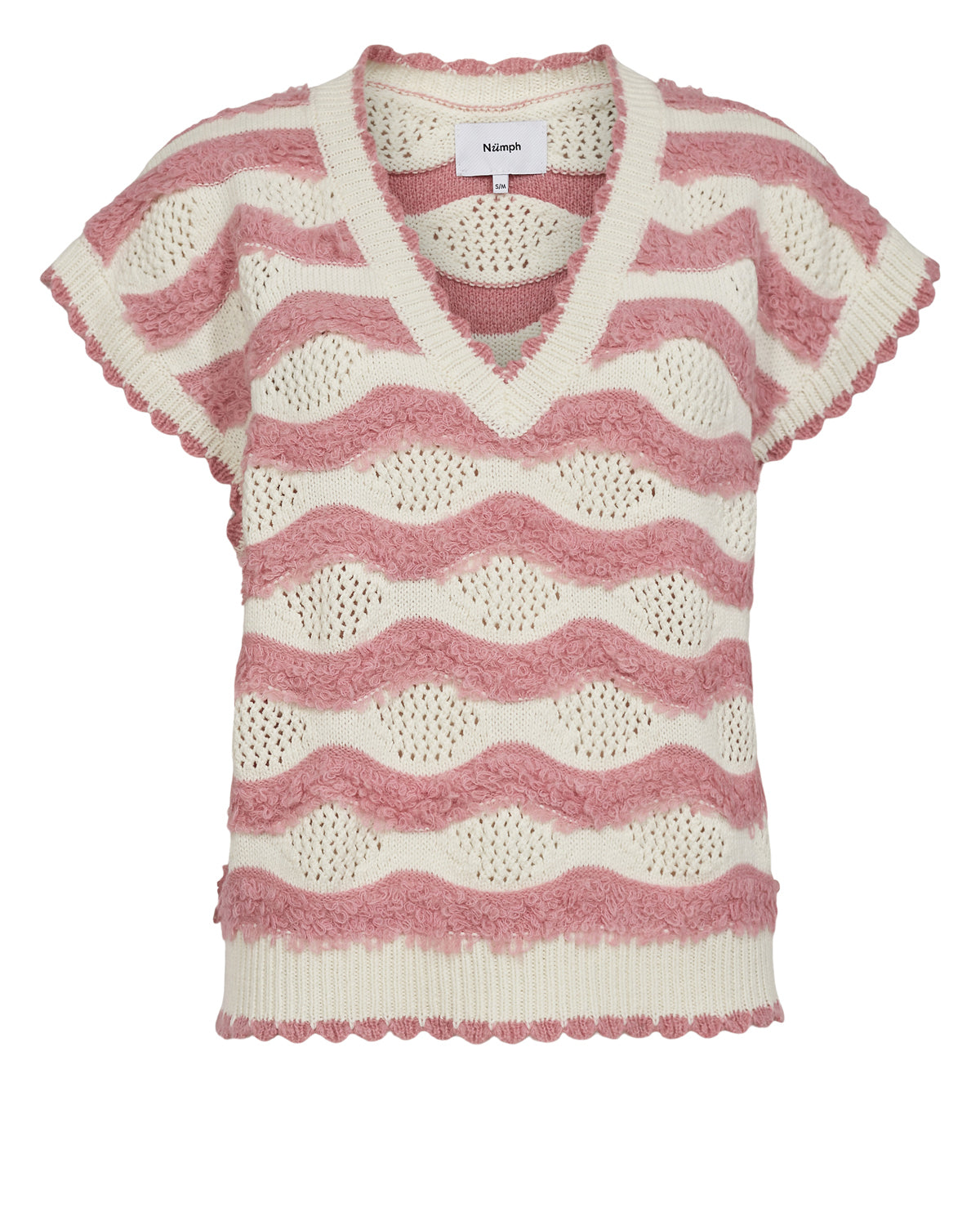 Jersey sin mangas rosa /blanco KRISTY