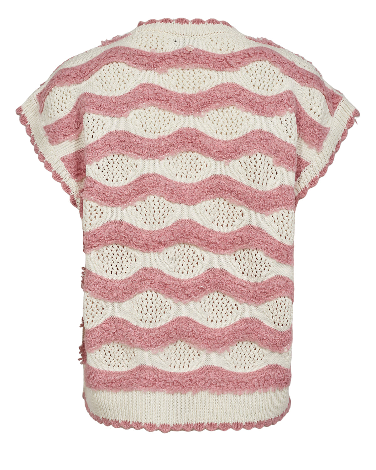 Jersey sin mangas rosa /blanco KRISTY