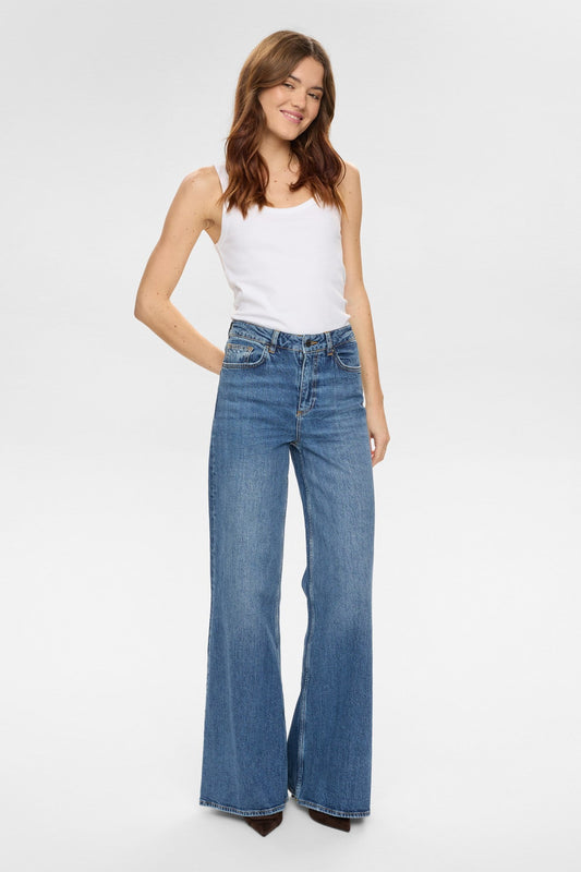Vaquero wide leg de tiro alto PILAR