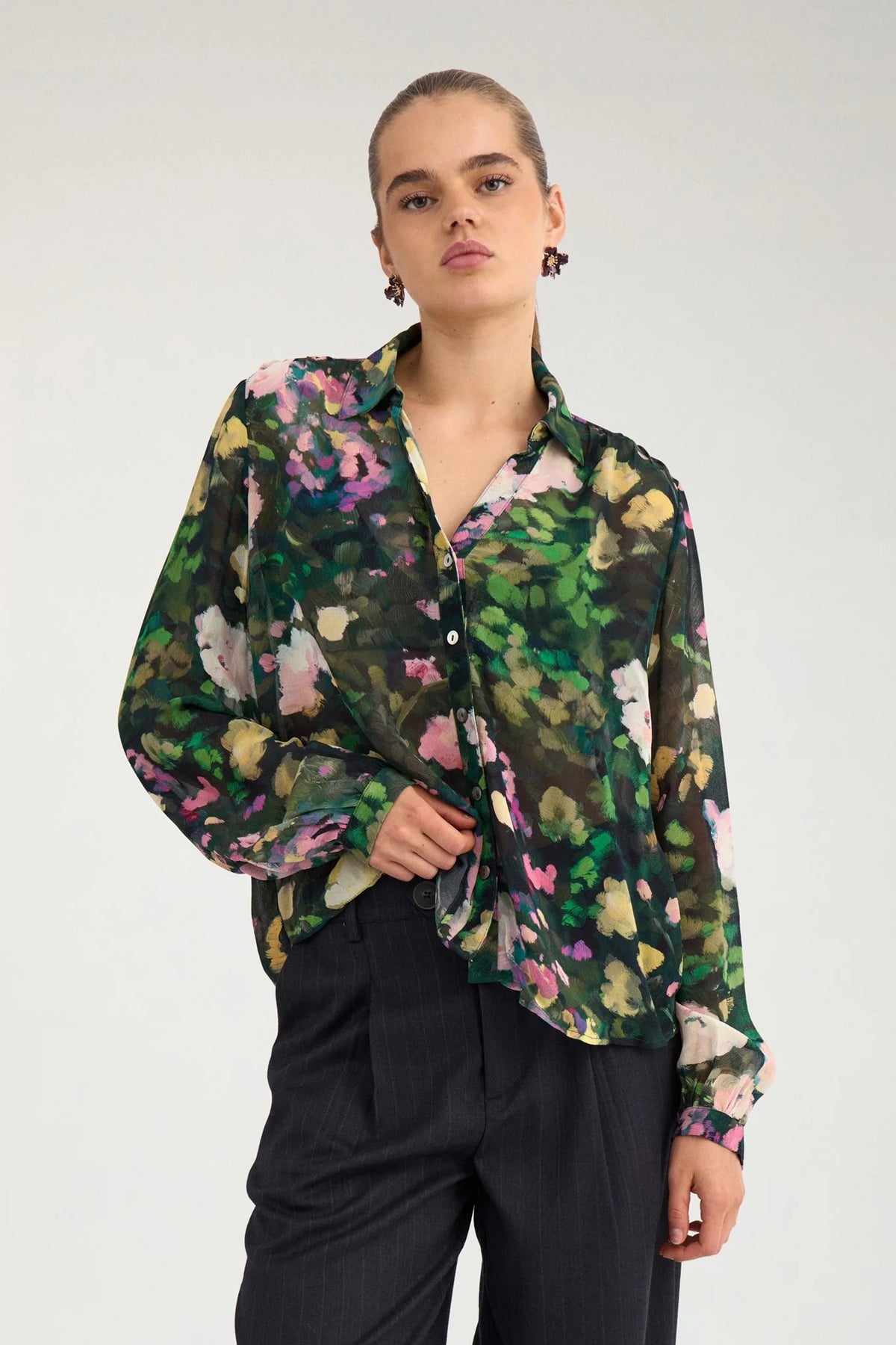 Camisa flores GARDEN