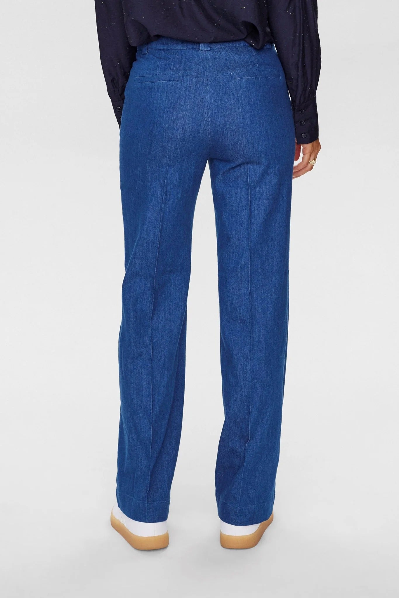 Pantalón sastre denim medium blue DALETTA