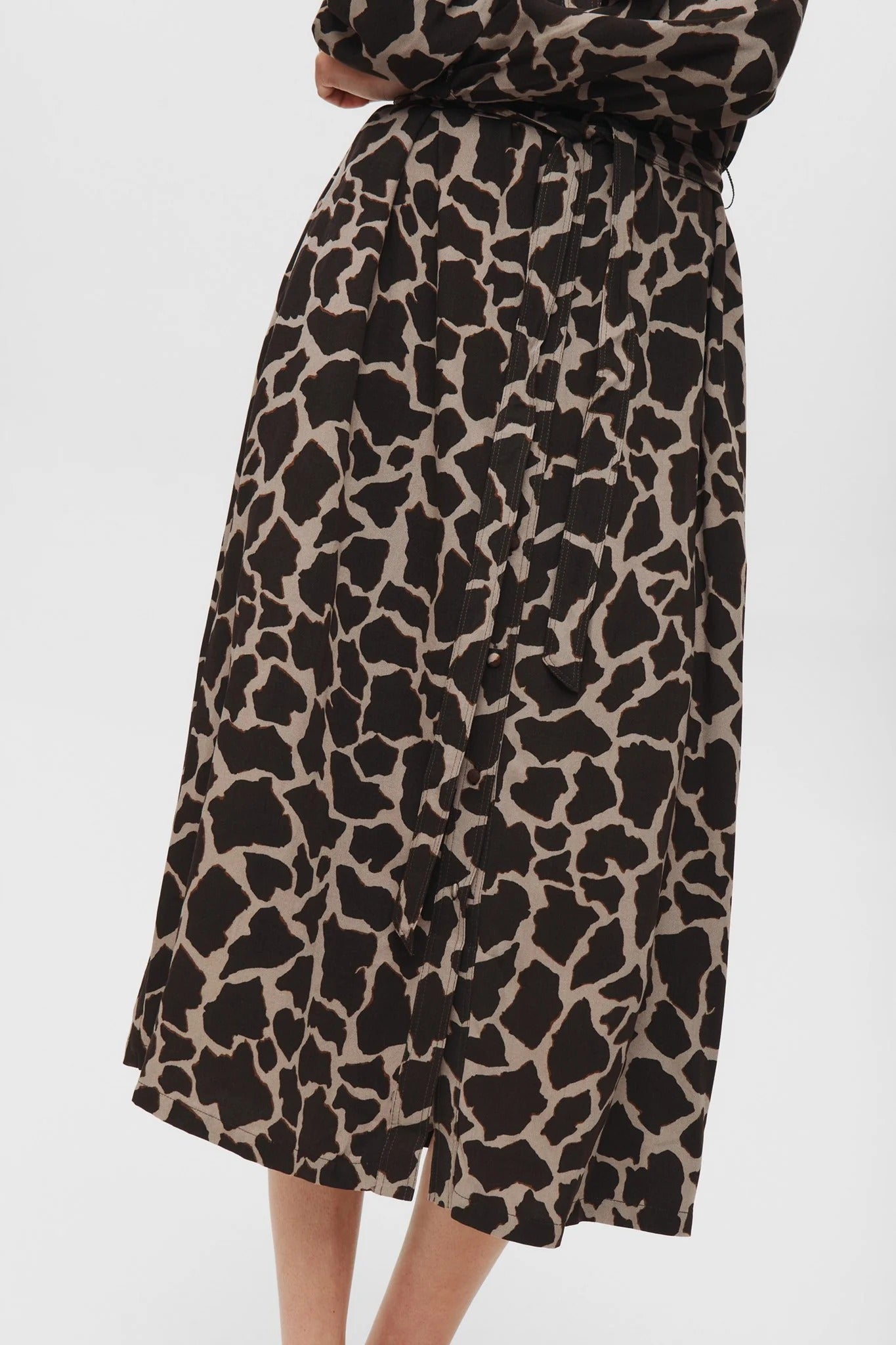 Vestido camisero estampado GIRAFFE