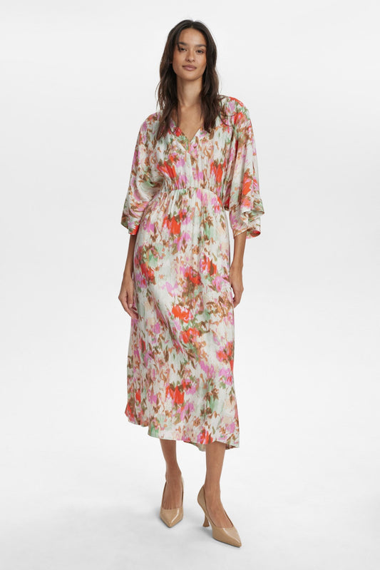 Vestido midi estampado MINNA