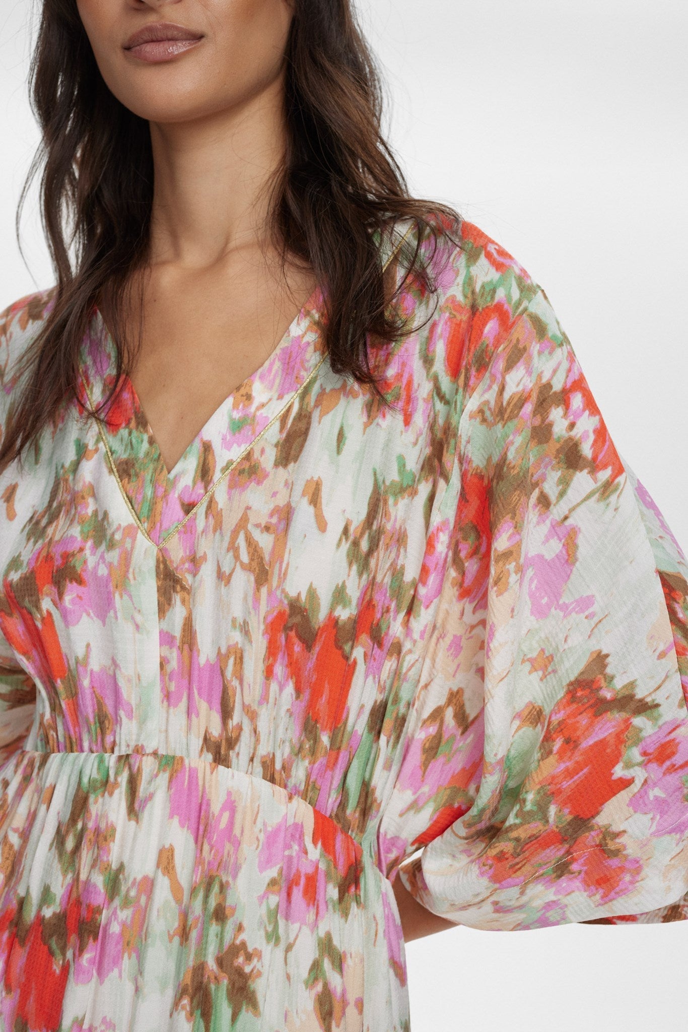 Vestido midi estampado MINNA