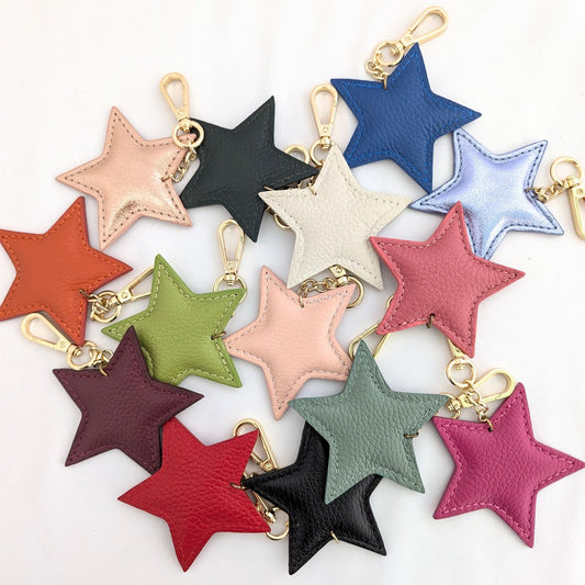 Charm/Llavera de piel ESTRELLA