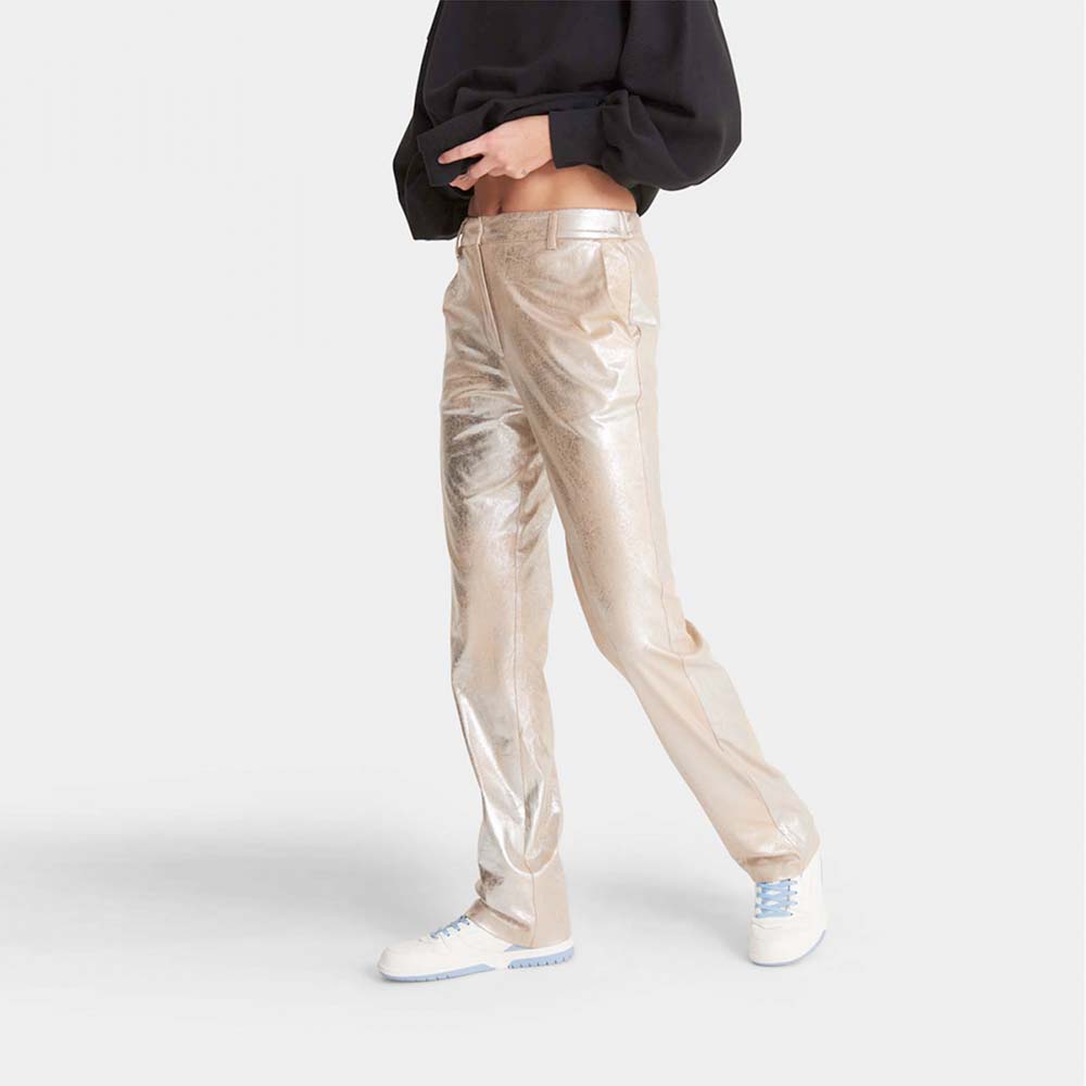Pantalon de ante sintético metalizado CHARLIZE Alix the Label