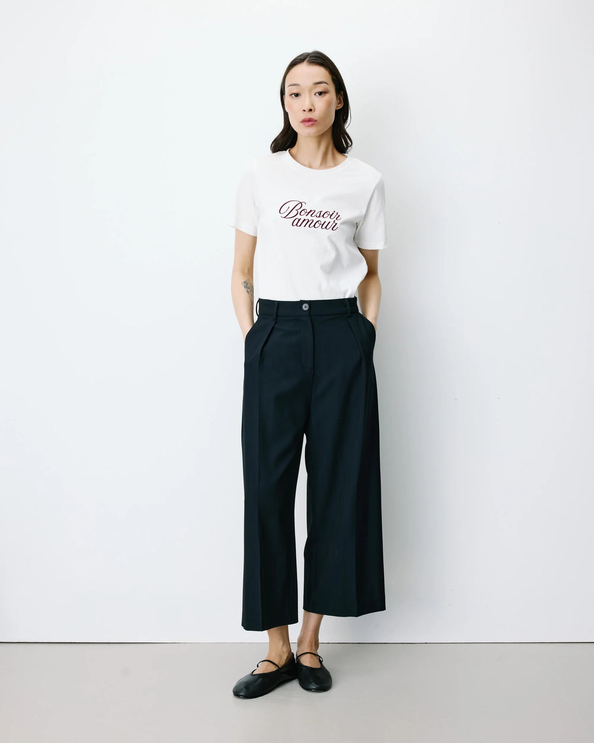 Pantalón crop marino LANTIS