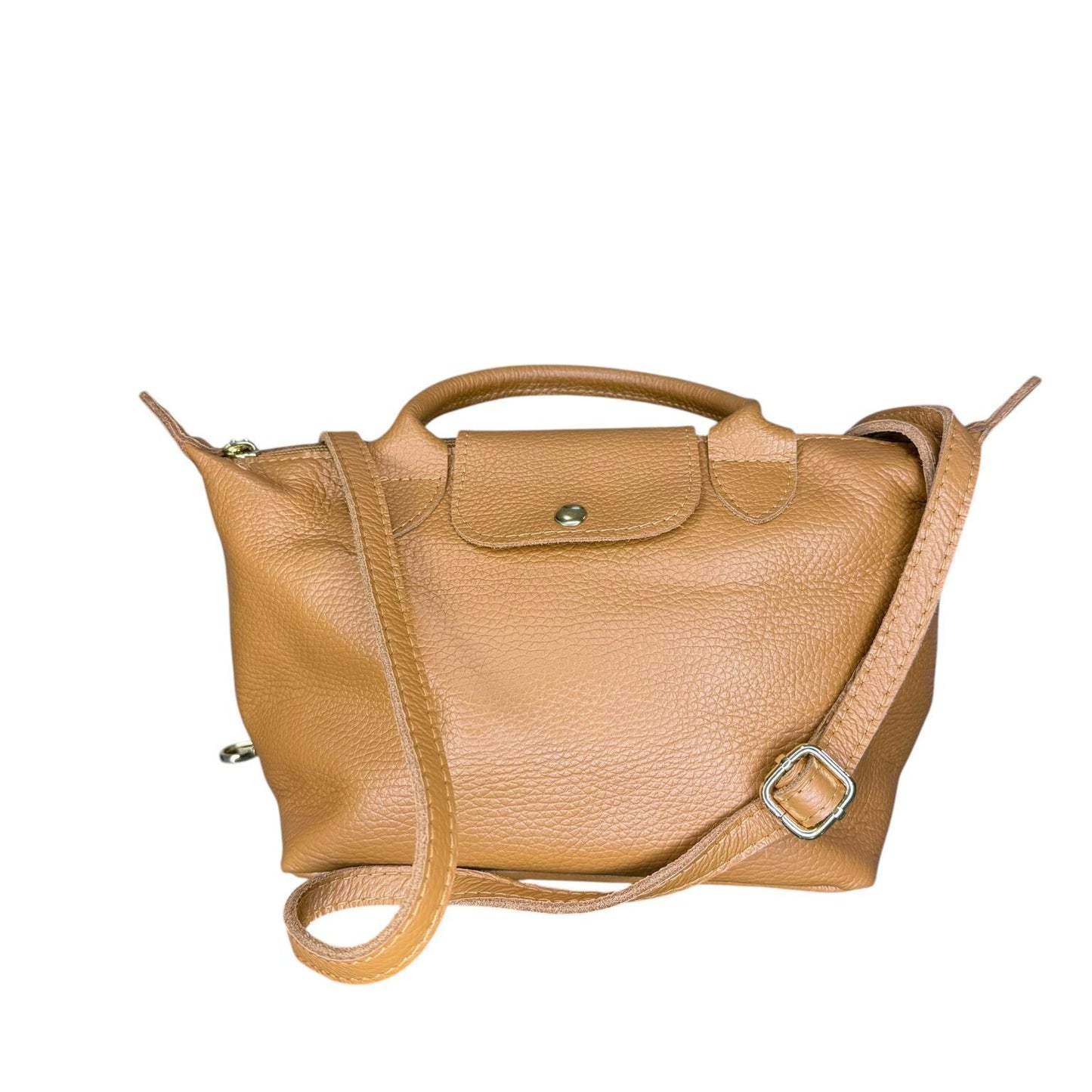 Bolso de piel camel COSETTE