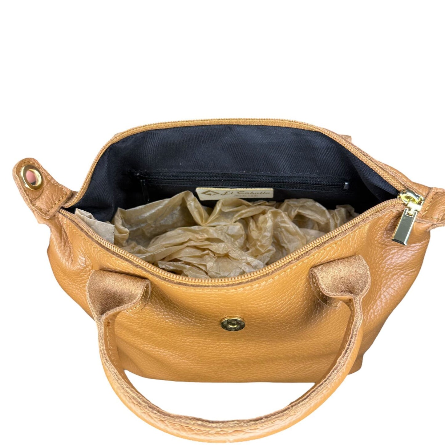 Bolso de piel camel COSETTE