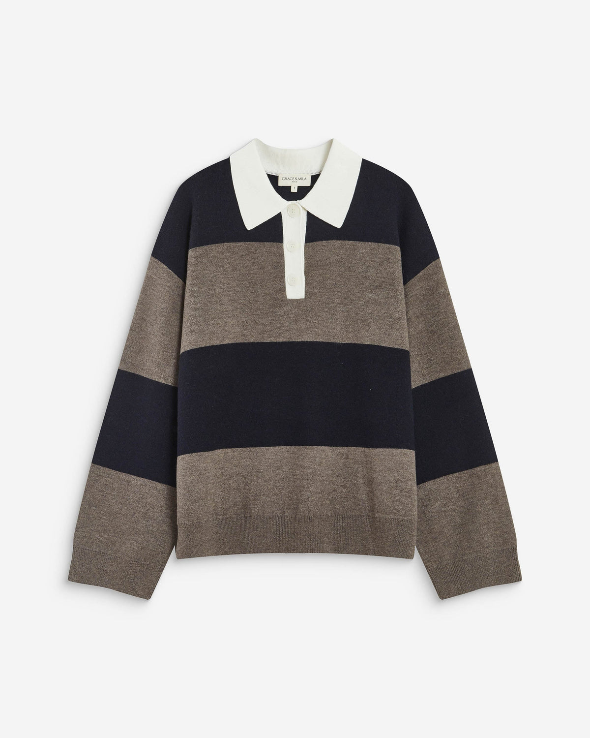 Jersey tipo polo LATTE