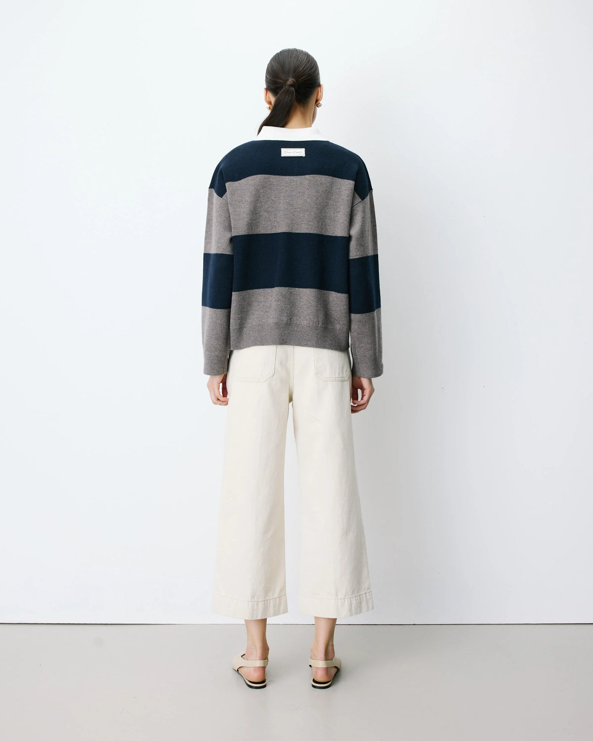 Jersey tipo polo LATTE
