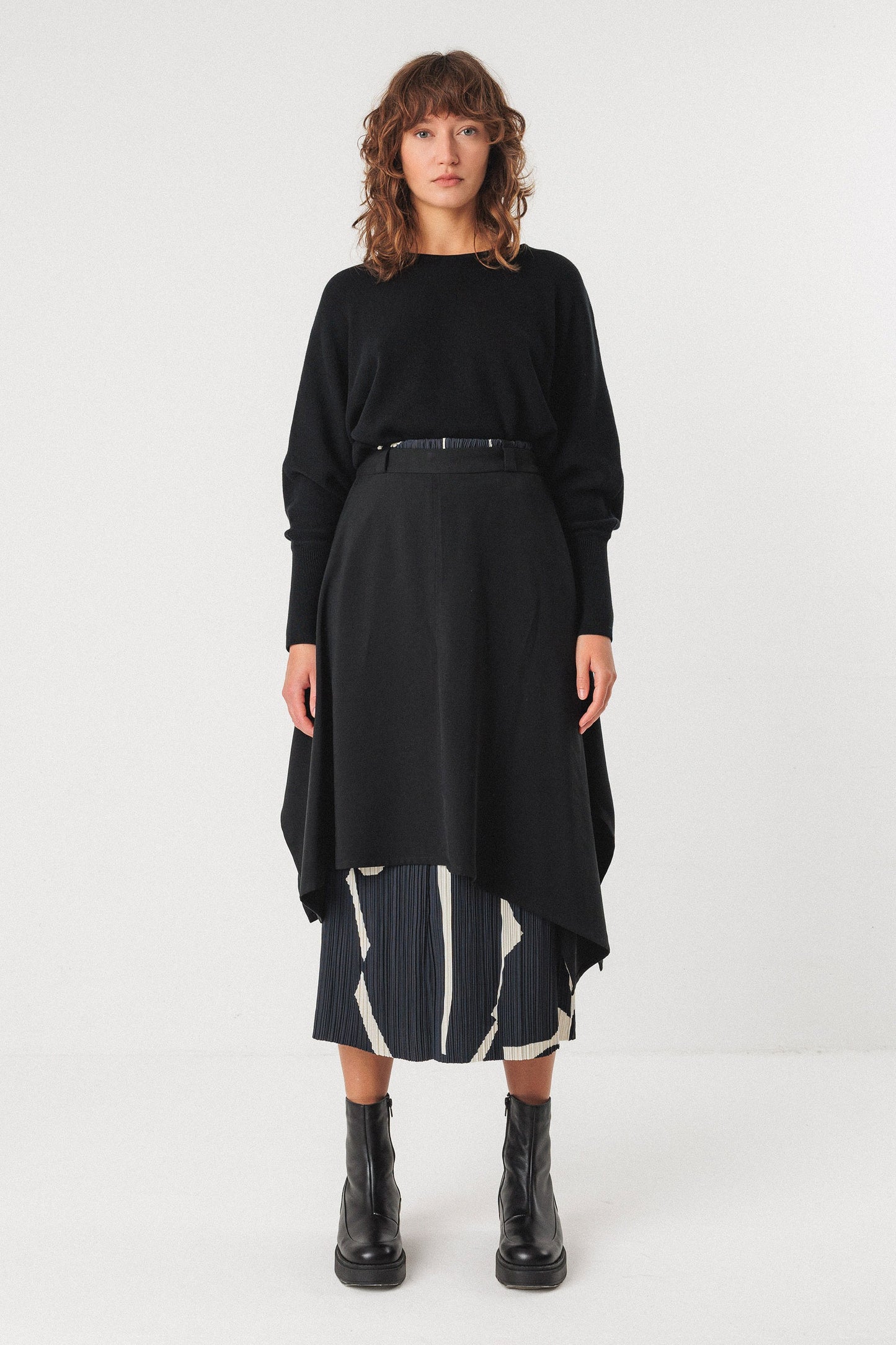 Falda midi estampada LAURIN