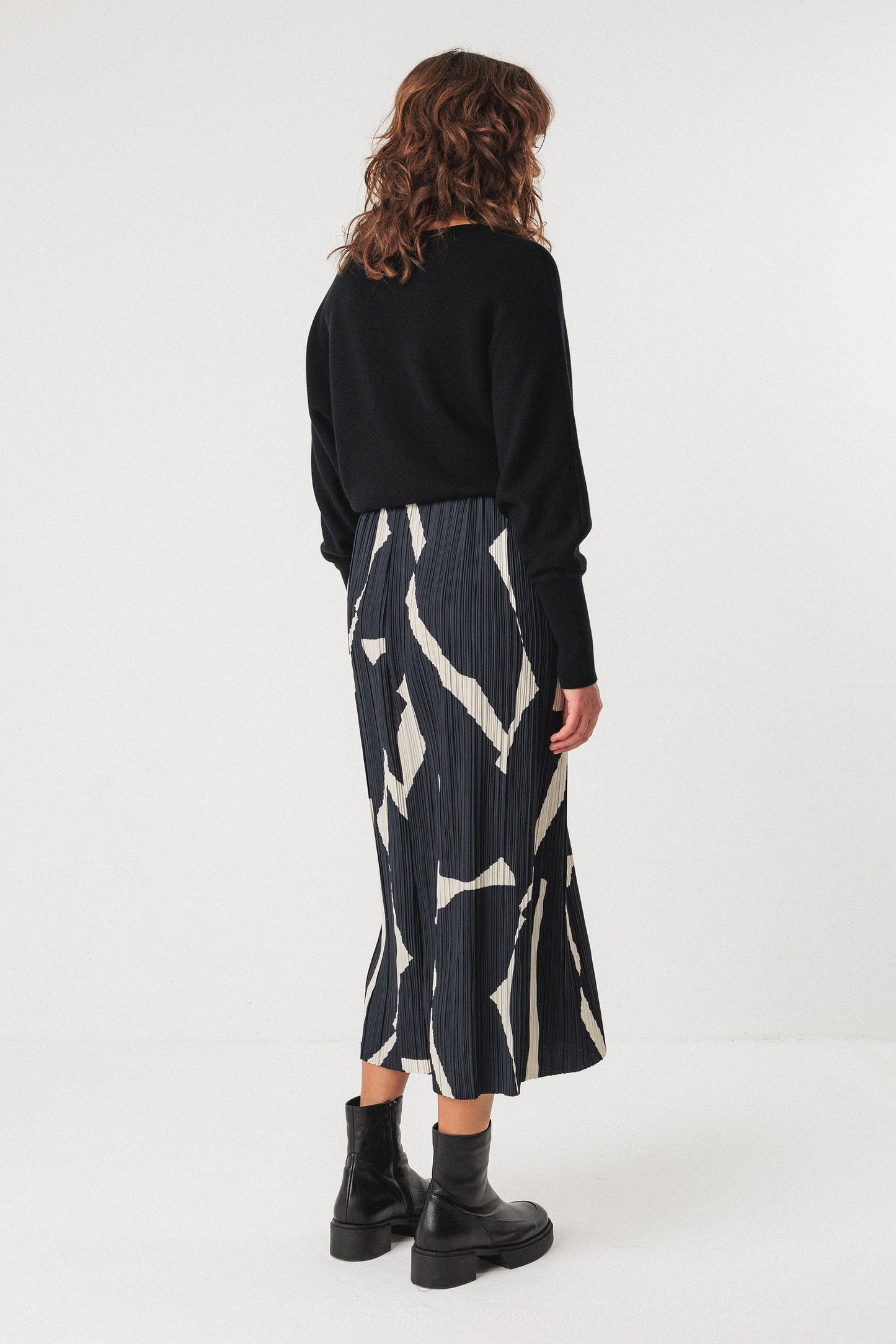 Falda midi estampada LAURIN