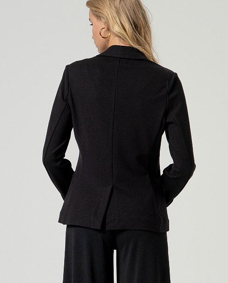 Blazer clásica negra DELMIRA