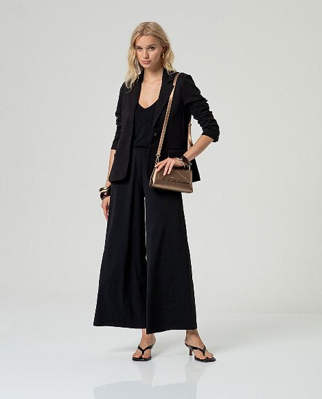 Blazer clásica negra DELMIRA