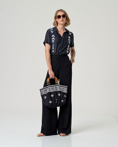 Pantalón fluido palazzo DENARA