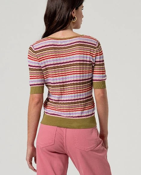 Jersey de cuello V rosa DIXIE