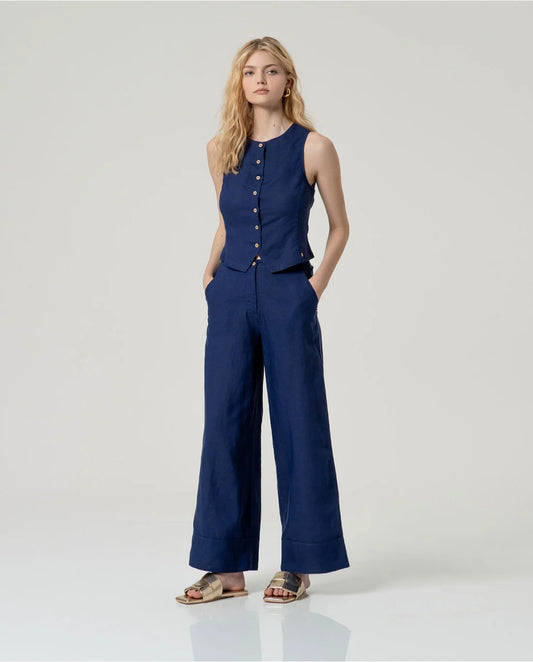Pantalón ancho azul DAPE