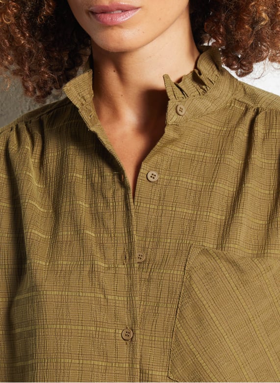Camisa oversize kaki BERTILA