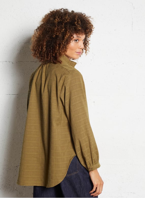 Camisa oversize kaki BERTILA